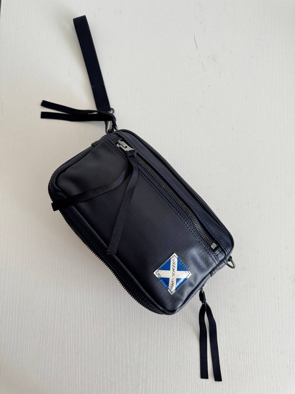 Yoshida Porter Luggage Label Mini Pouch Bag
